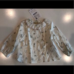 Adorable Zara baby girl shirt